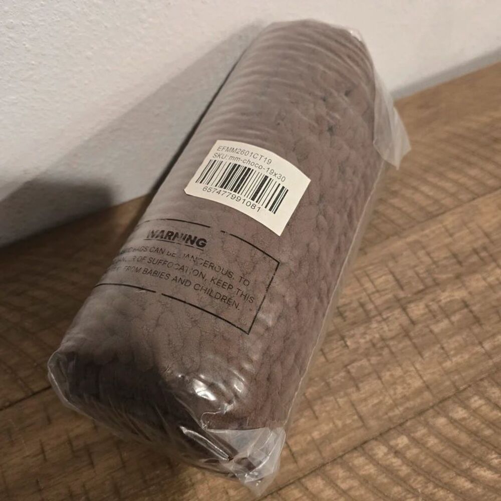 Muddy Mat 19x30 Chocolate Brown Chenille Microfiber Door Mat Rug New